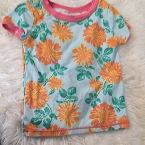 Matilda Jane Floral Kids Tee - Pink, Orange, and Green